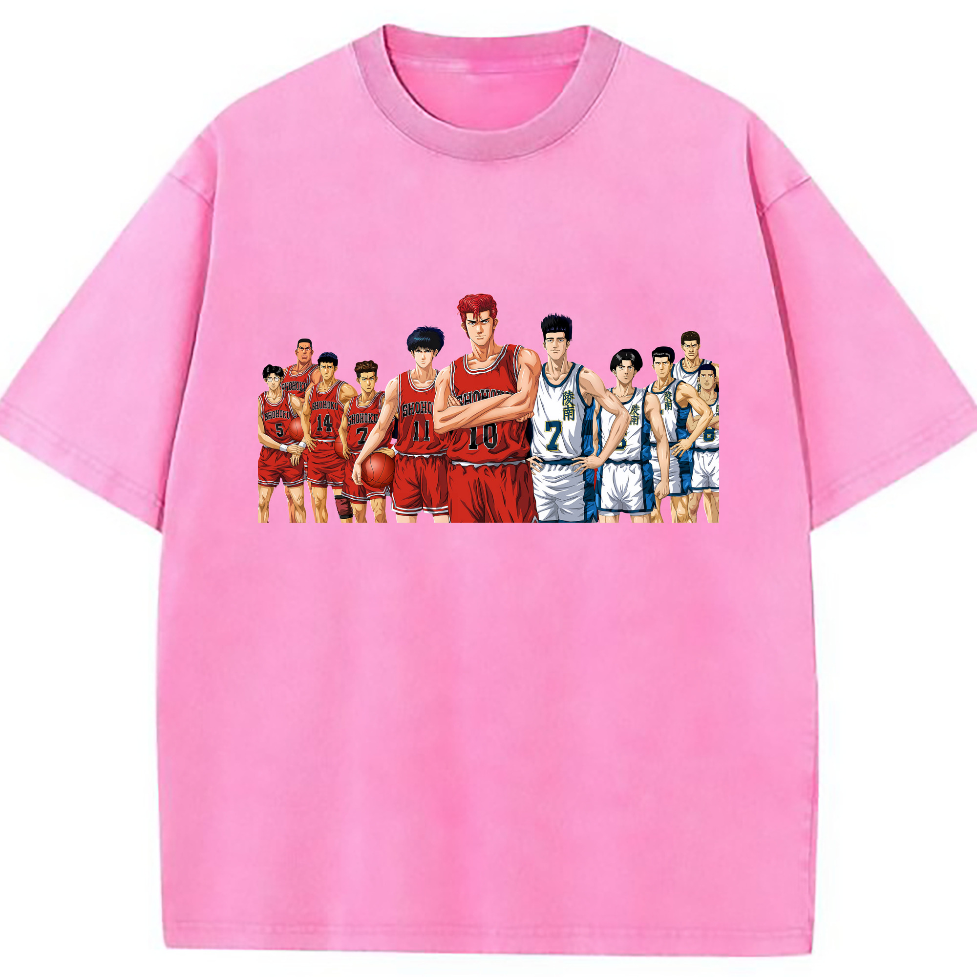 （画像用） SLAM DUNK／スラムダンク 綿100% ヴィンテージ風 半袖Tシャツ（フロントプリント）
